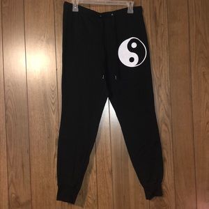 Yin and Yang joggers